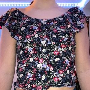 Floral cropped tee - American Eagle